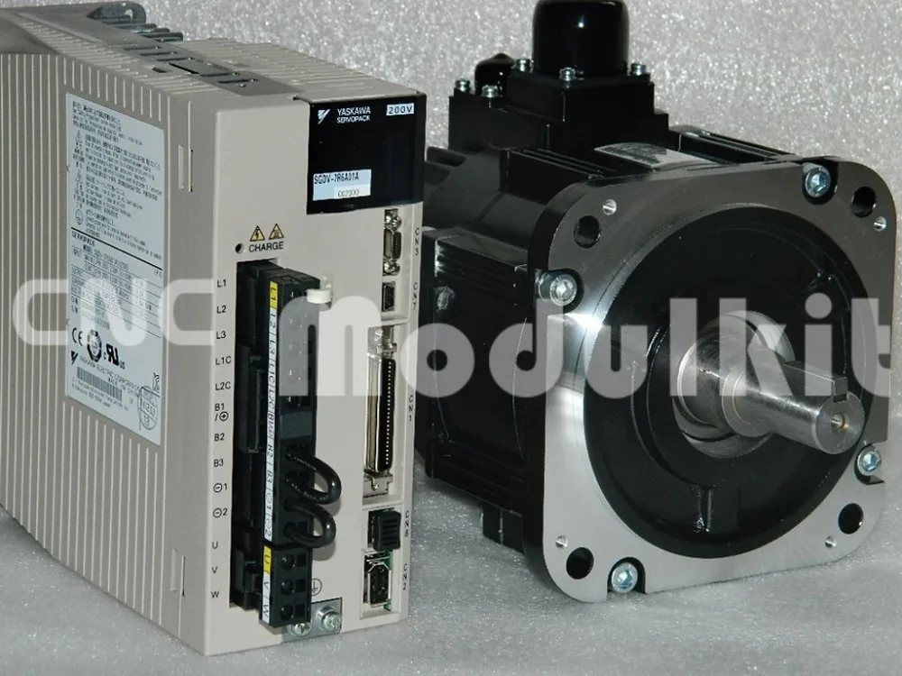 YASKAWA ORIGINAL AC SERVO SYSTEM KIT 850W SGMGV-09ADC6C SGM7G SERVO ROTARY MOTOR BRAKE SGDV-7R6A01A0 DRIVER 5.39NM CNC MODULKIT