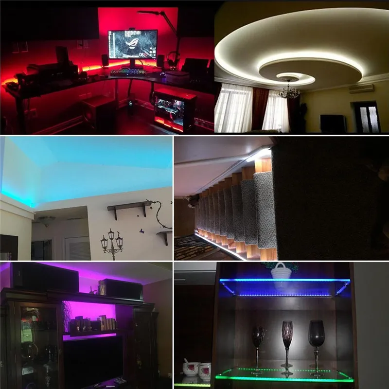 5M 300leds 2835SMD LED şerit yüksek parlaklık su geçirmez DC 12V 60leds/m diyot bant süper şerit\'ten daha parlak 3528 LED ışık şeridi