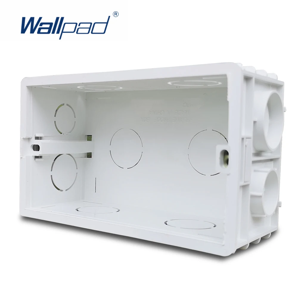 Wallpad 3x6 Double Wall Plate Mounting Box For UK BS Switch Socket 146 x 86 mm Size Panel