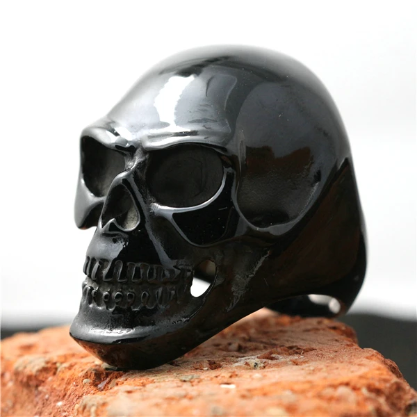 Size 6 to size 16 316L Stainless Steel Cool Big Skull Newest Design Ring