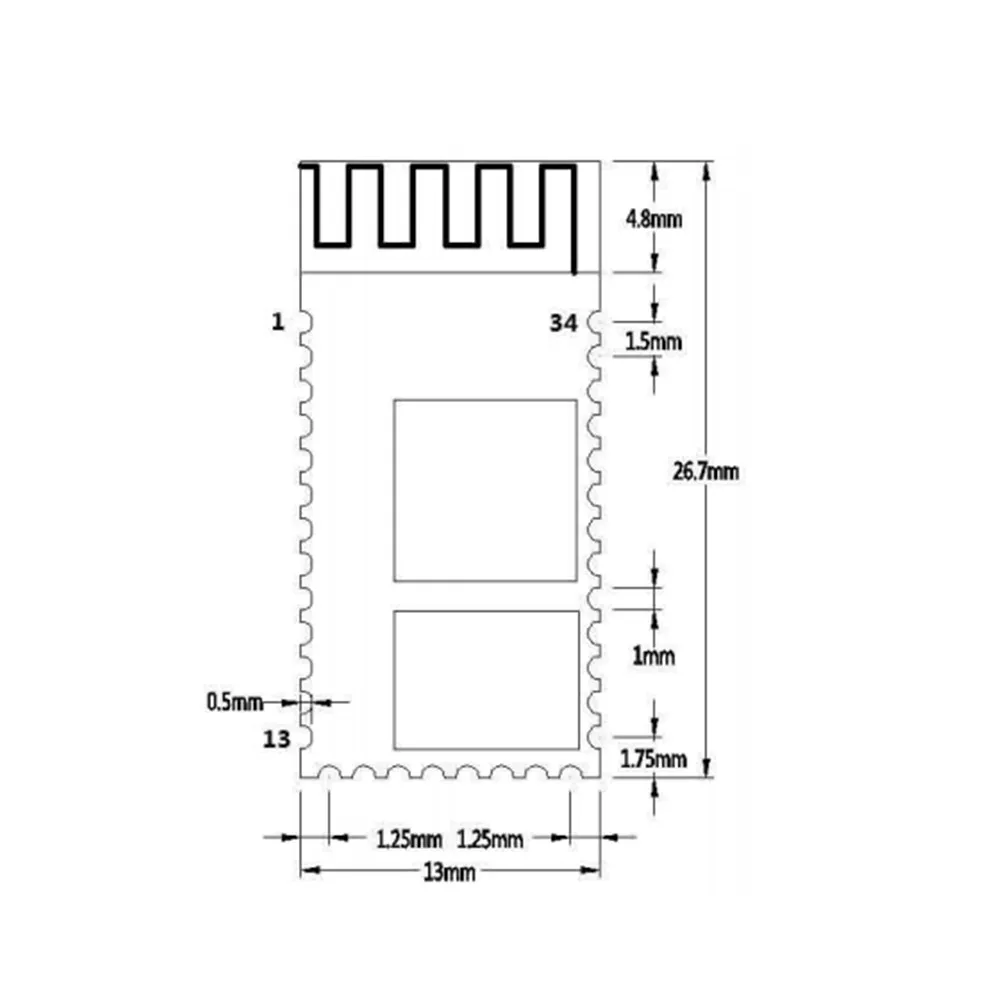 HC05-HC-05 maestro-esclavo de 6 pines, JY-MCU Anti-retroceso, módulo de paso de serie Bluetooth integrado, serie inalámbrica