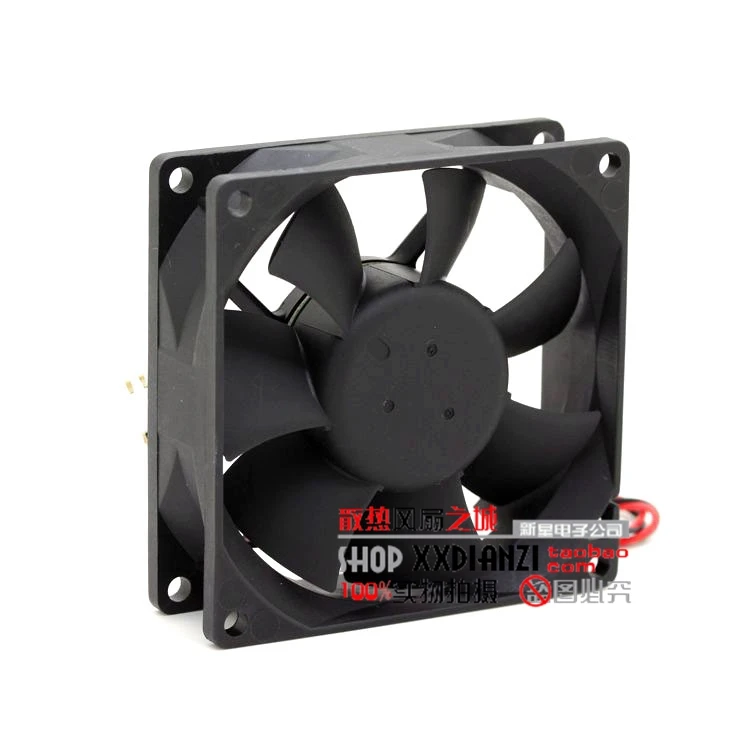 DELTA AFB0812SH 8025 8 0.51A 8CM 2 WIRES winds of single ball bearing fan for Delta 80*80*25mm