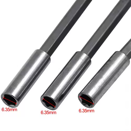 1/4 Hex Shank Quick Release Electric Drill Magnetic Screwdriver Bit Holder 60mm 75mm 100mm 150mm - Image 2