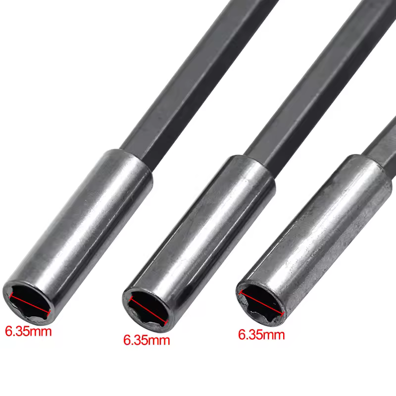 1/4 Hex Shank Quick Release Electric Drill Magnetic Screwdriver Bit Holder 60mm 75mm 100mm 150mm - Image 2