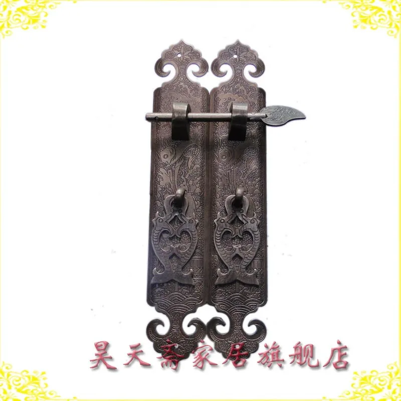 

[Haotian vegetarian] antique furniture copper fittings / bookcase drawer handle / wardrobe drawer handle HTC-136