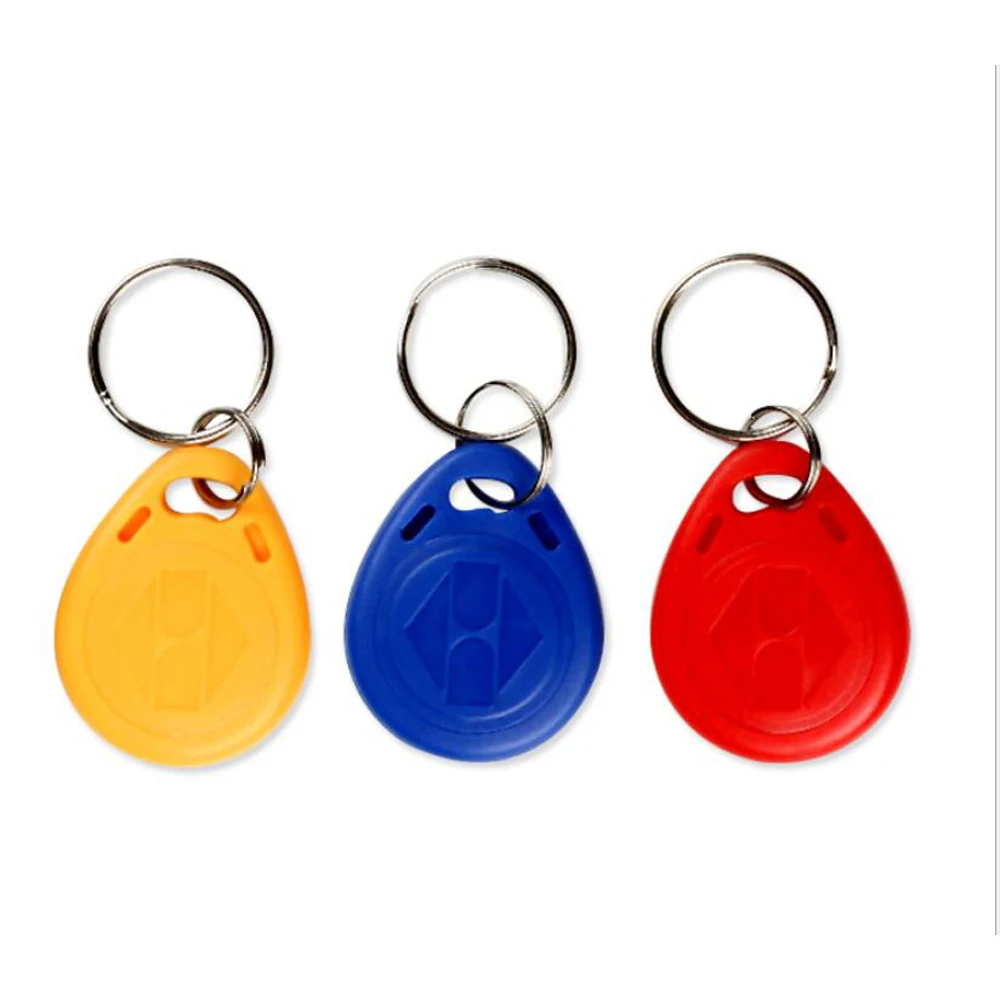 100 Pcs/lot 125khz RFID Keychain Stickers Tag ID Keyfob  TK4100 Door Entry Access Control Card EM Key Chain Token Not Rewritable