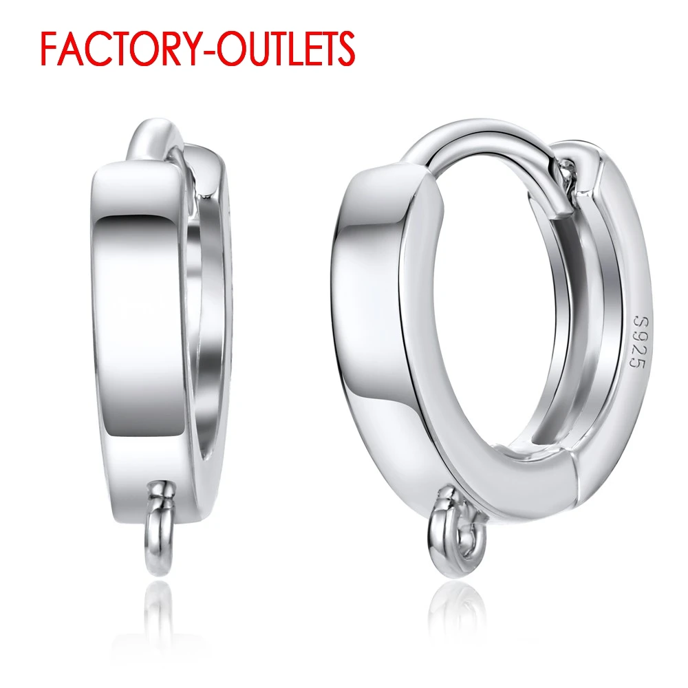 New Arrival 925 Sterling Silver Earrings For Women Korean Style Jewelry Wholesale Buckle Earrings Fashion Jewelry Accessory