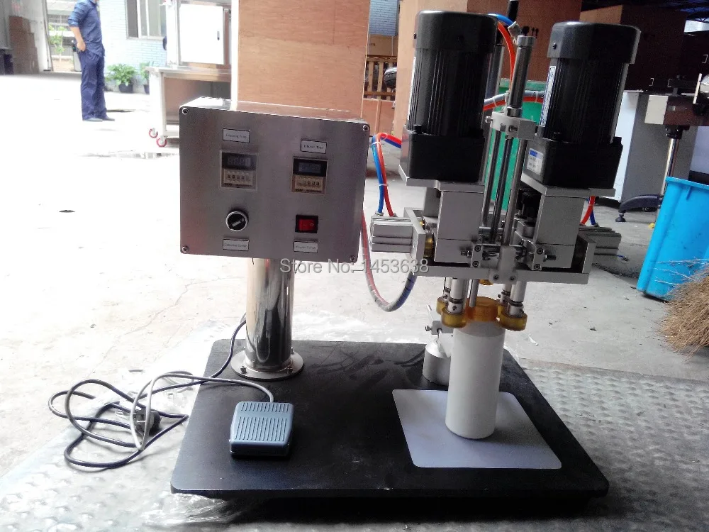 Freies Verschiffen YL-P Spray Kopf Kappe Schrauben Maschine, spray caps anziehen Maschine, Schraube caps capping maschine