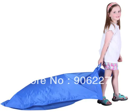 

The original!! kid cushion beanbag in aqua blue , junior waterproof bean bag chair - free shipping