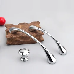 AOBT Cabinet Drawer Handles Chrome Kitchen Cabinet Storage Handle Closet Dressers Wardrobe Pulls Cabinet Small Knobs Hardware