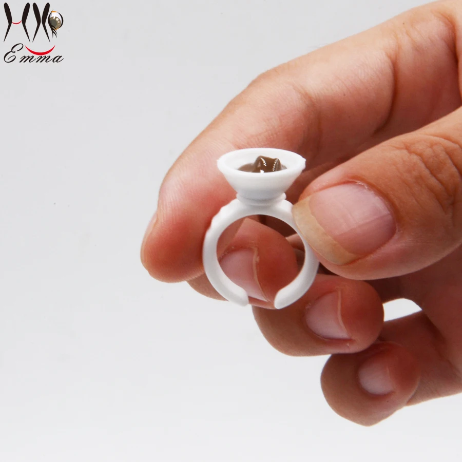 New 100pcs Wholesale Plastic White Tattoo Ink Ring For Eyebrow Permanent Makeup Small Size Tattoo Ink Holders Tattoo Supplies
