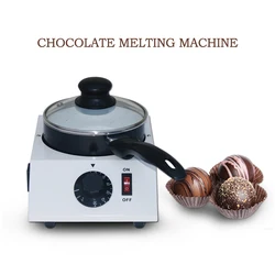 ITOP-Mini máquina eléctrica de fusión de Chocolate, olla antiadherente de cerámica, cilindro de templado, sartén Melter, 220V, 110V (sartén individual), 40W