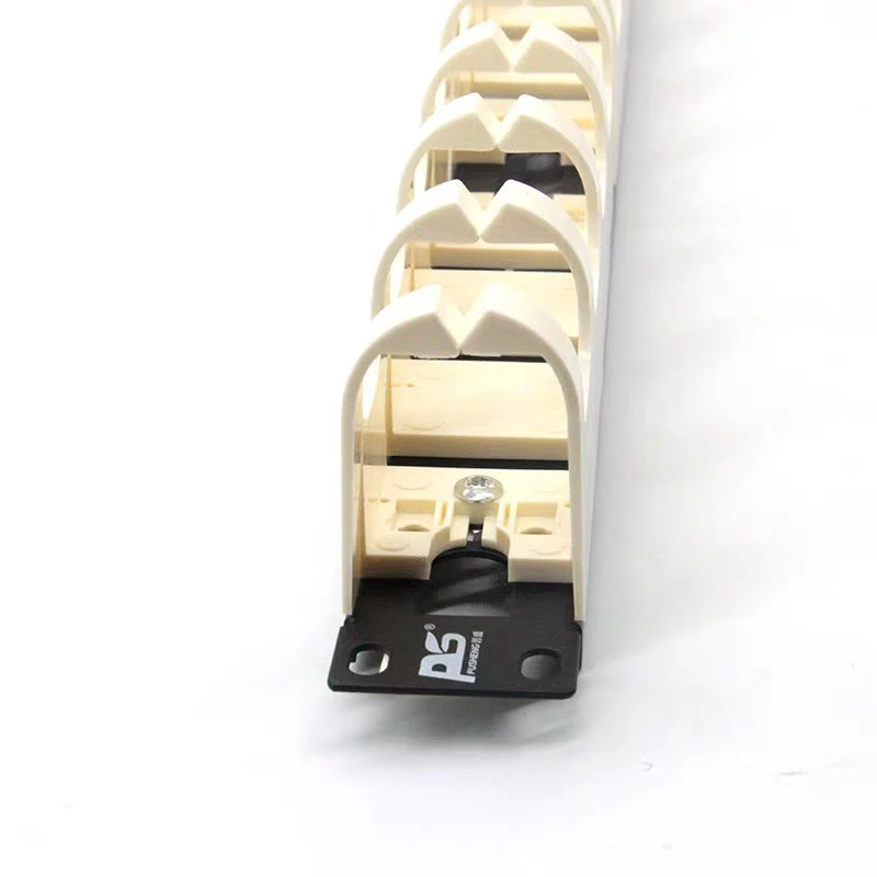 110 gerente cabo de voz placa U anel espinha de peixe Tipo Ethernet fio organizador Horizontal para ftth 19 "rack de rede gabinete ELINK