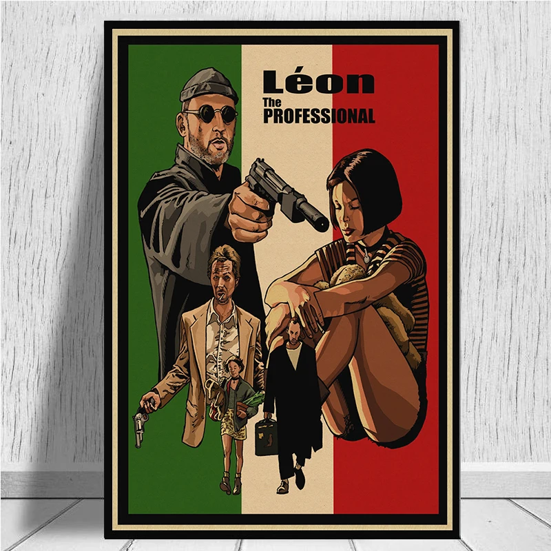 LAITANG Leon, póster de película Vintage profesional, póster Retro, decoración de Pared, decoración del hogar
