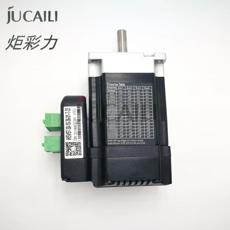 Jucaili printer carriage servo motor 57 for xp600 print head integrated AC 100w high speed 3000RPM 36V IHSV57-30-10-36-01-T-33