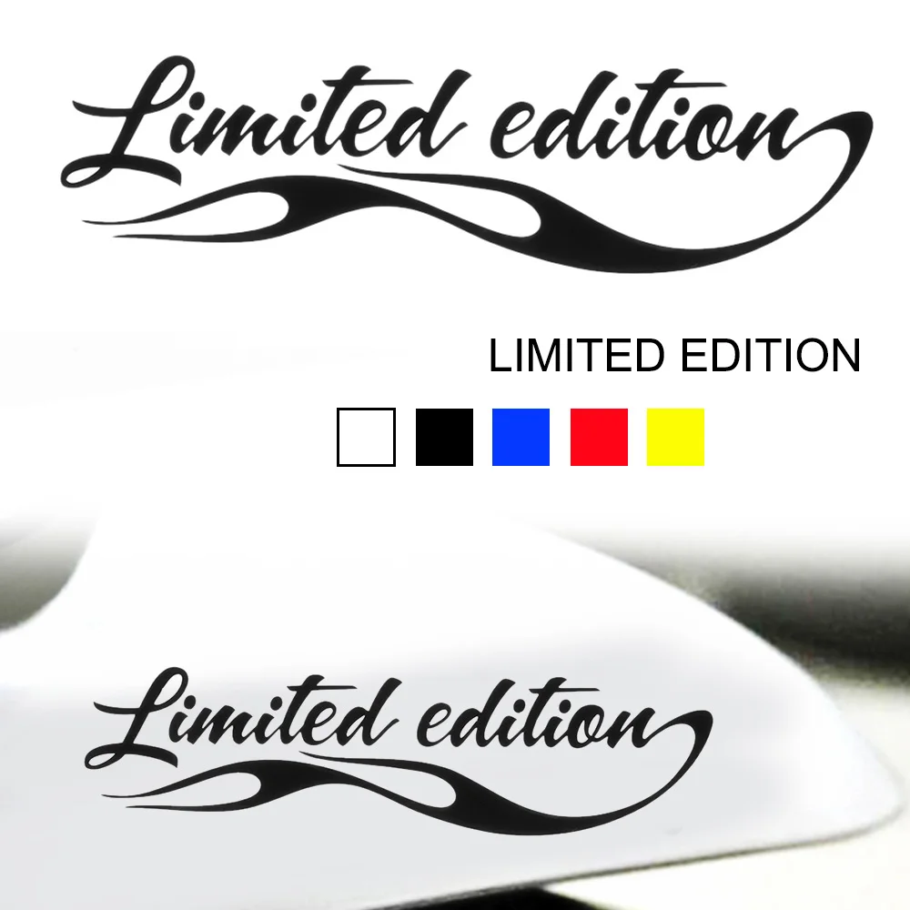 Car Styling Limited Edition Sticker Funny Auto Car Sticker Badge Decal Car Decoration Black/White/Red/Yellow/Blue