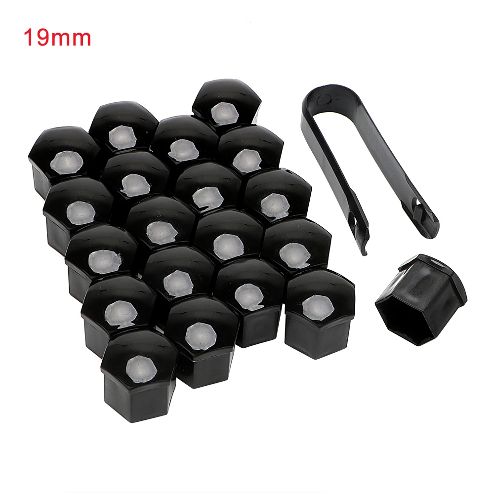 20Pcs 17mm/19mm Car Wheel Nut Bolts Caps Auto Hub Screw Cover Nuts Bolts Rims Exterior Decor Plug Socket Protection Dust Proof