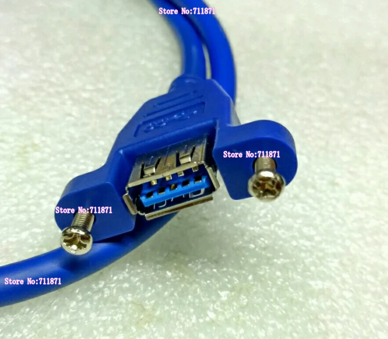 Cabo de extensão usb3.0, de alta velocidade, com parafuso macho para fêmea, e fêmea, buraco da linha usb3.0, cabo de linha