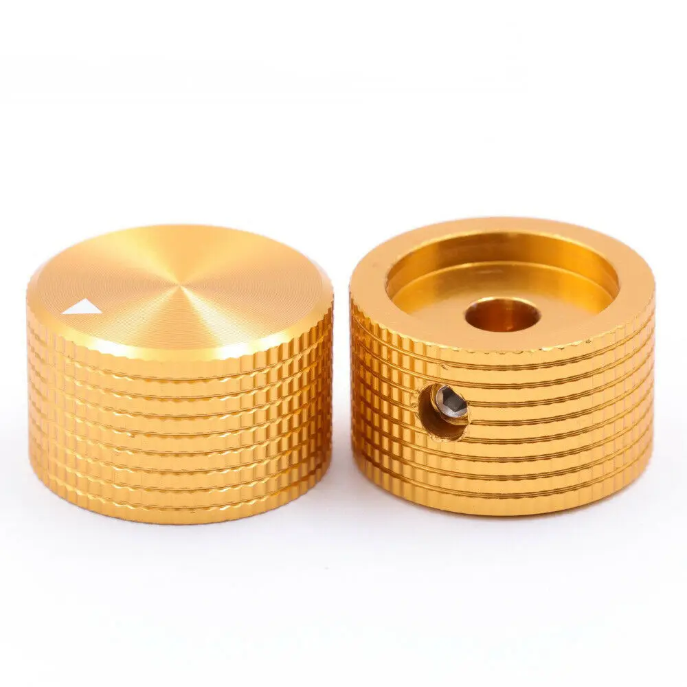 1PC AUDIO KNOB 25x15.5mm MACHINED Alminum VOLUME CONTROL Button Potentiometer Knob for Amplifier DAC Guitar AMP Speaker CD DIY