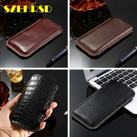 Genuine Leather phone bags For Xiaomi Mi Max 3 Pro Mix 2S Max 2 Redmi Note 3 cases Flip cover slim pouch stitch sleeve