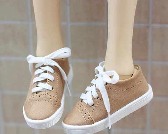 

D01-P504 children handmade toy 1/3 1/4 uncle Doll Accessories BJD/SD doll shoes Low-cut velvet sneakers 1pair