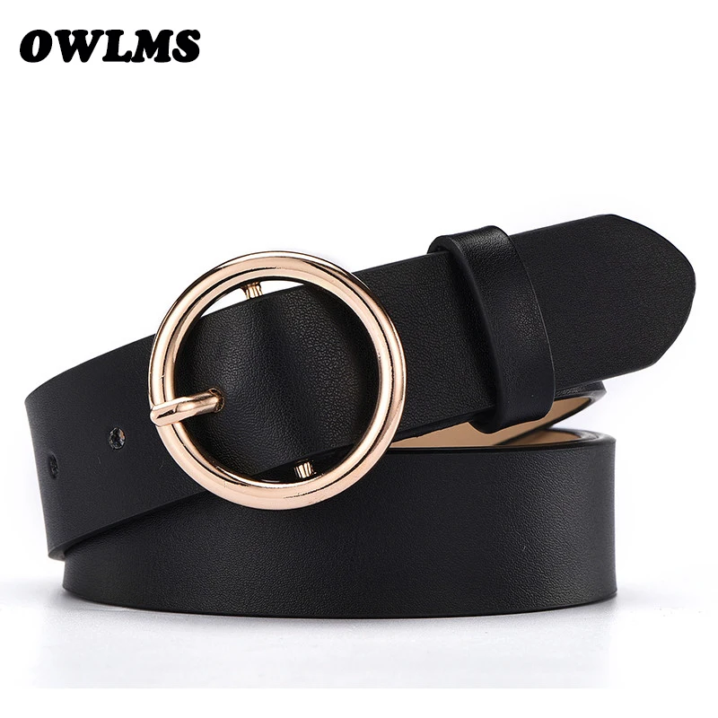 Newest Hot Sale fashion gold Buckle Female Leather Strap Belts for Women Ms. clothing Cummerbunds Ladies Fashion Girdles gifts