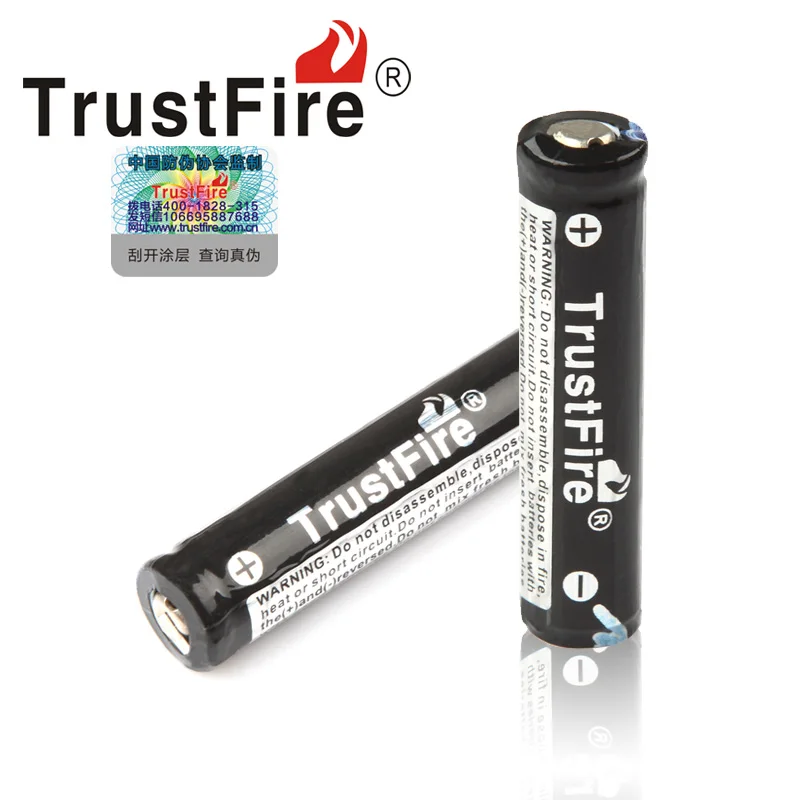 4pcs/lot Original Trustfire batteries 10440 3.7v 600mAh li-ion 10440 AAA rechargeable battery