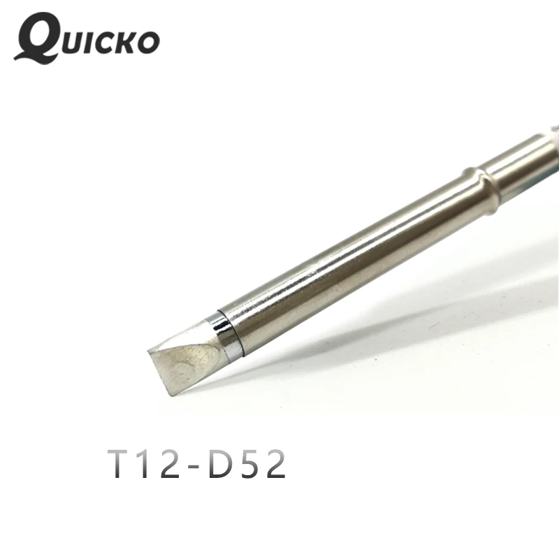 QUICKO T12-D24 D52 Shape D series Welding iron tips for FX9501/951/907 T12 Handle OLED&STC-LED T12 Soldering station 7s melt tin