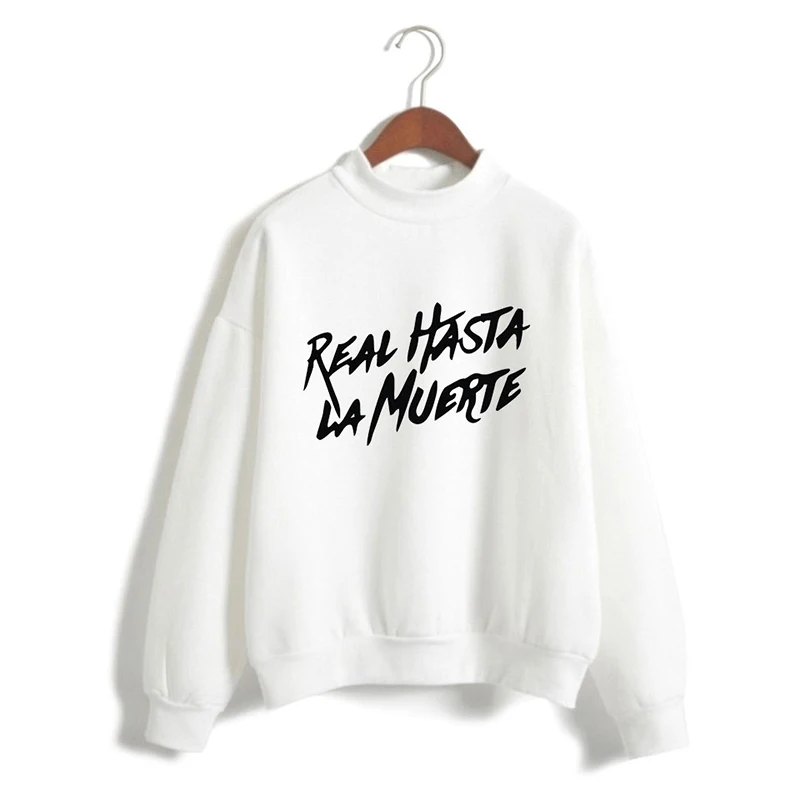 

Real Hasta La Muerte Fashion High Collar Hoodies Men Women Casual Capless Sweatshirts Tops Long Sleeve Harajuku Hoodie Pullover