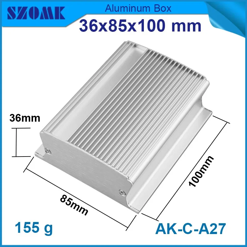 1Pcs aluminium box enclosures for electronicsc 36*85*100mm aluminum extrusion box instrument enclosure