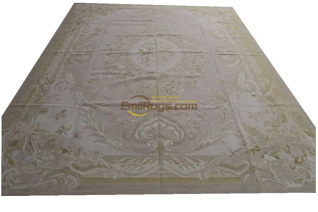 Antique French Aubusson luxury Hand Knitted Carpets Area Rug Rectangle Carpet Turkish Carpet