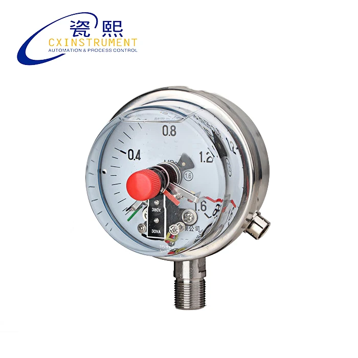 

0~60 MPa Range 60mm Diameter Radial Install Anti-vibration Pressure Meter