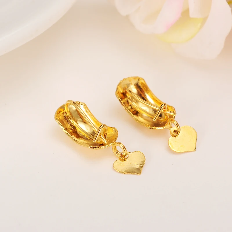 Bangrui Africa Earrings for Women / Girl, Gold Color Dubai Arab Middle Eastern Jewelry Mom Gifts