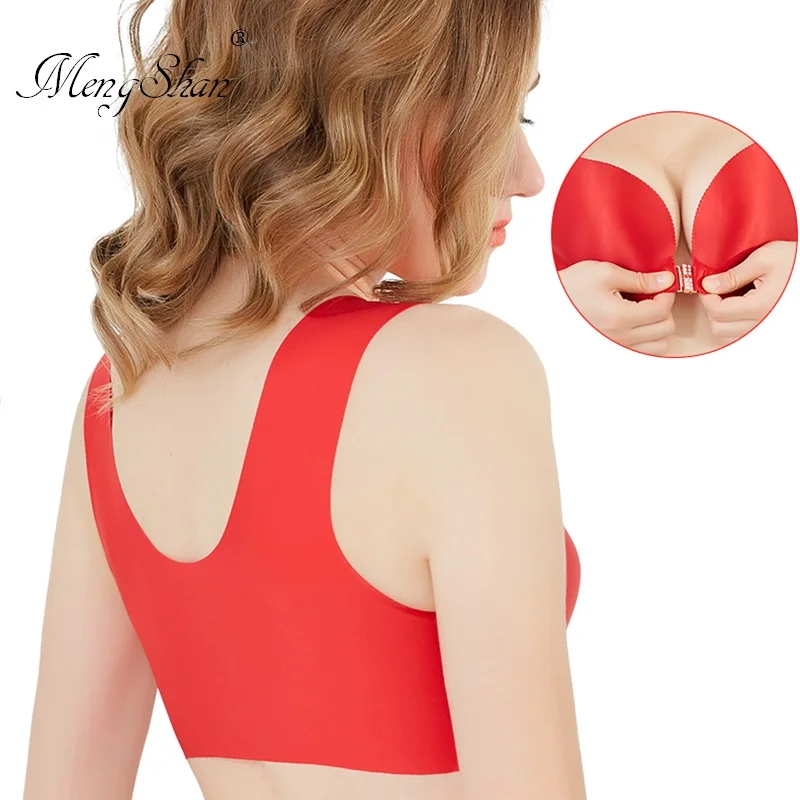 Large underwear front buckle bra Fertilizer and Sleep Exercise big size bra The waistcoat receives the accessory milk plus size