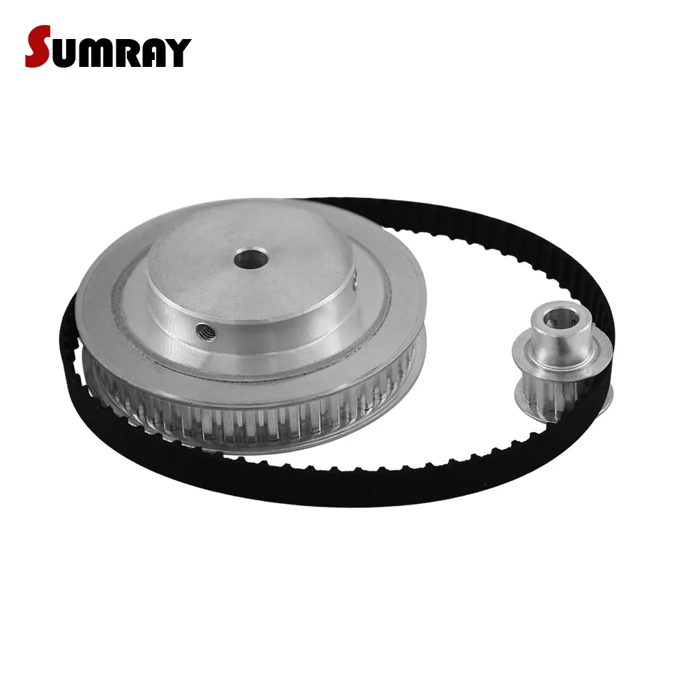 Reduction 1:5 XL 10T 50T Timing Pulley Belt Set 11mm Belt Width Synchronous Pulley Wheel Kit 144XL Timing Belt for CNC Machine