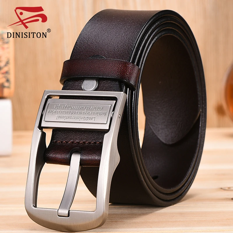 

DINISITON Genuine Leather Belt Luxury Designer Belts For Men New Fashion Strap High Quality Dropshipping ceinture homme TM401