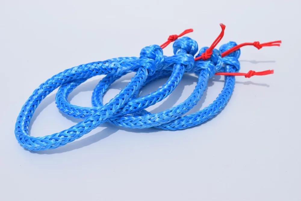 Free Shipping 4units 4mm*90mm Blue Soft Shackle,UHMWPE Shackle for Yacht,Sailing Shackle,Boat Accessaries