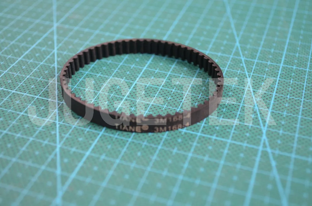 10pcs/lot HTD3M Timing Belt Closed-loop 168mm length 56 teeth 6mm width