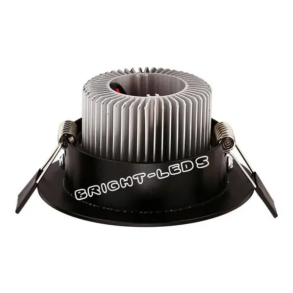 9 w (3x3 w) downlight levou Dimmable 110 v 220 v Preto Shell Rodada Teto Rebaixado Ponto IP40 diodo emissor de Luz da lâmpada de Iluminação Interior