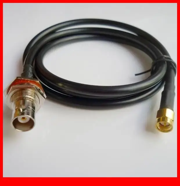 

10pcs/lot 3ft Extension Cable SMA Plug to BNC Jack LMR195 for Harris SecNet11/Clarion M10