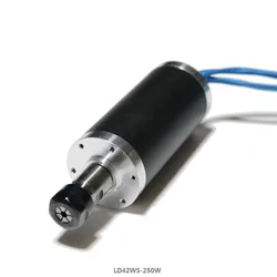 250 w ER11 12000 rpm Brushless DC motore mandrino 24VDC 42mm di diametro