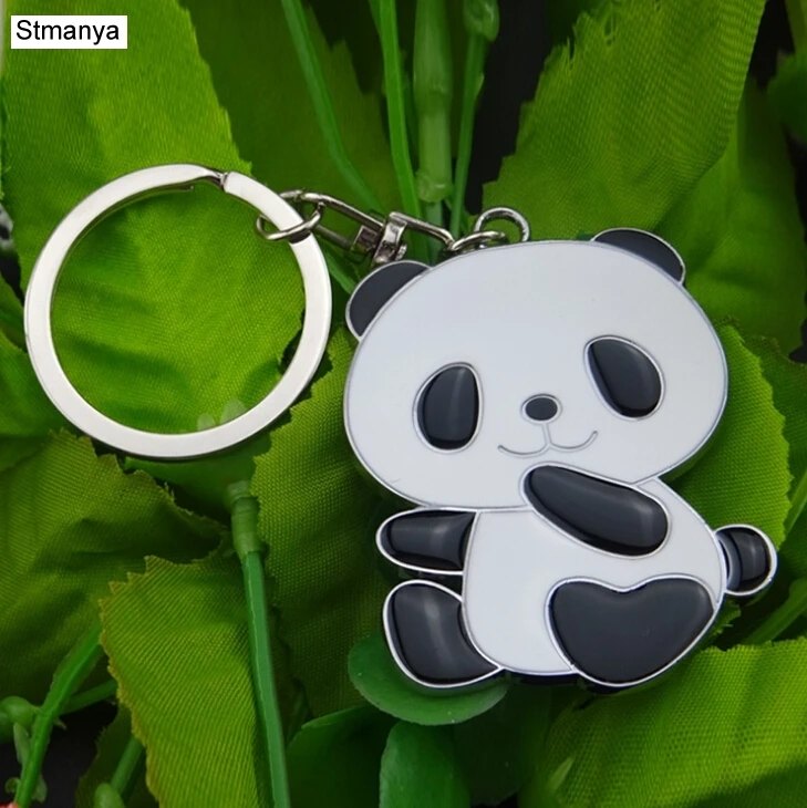 Panda Keychain New Cute Panda Keychain for Bag Car Key Ring Tourism Souvenir Gifts Key chains #17072-1