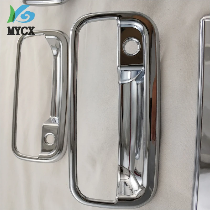 chrome door handle insert For Toyota Land cruiser Prado fj90 SUV ABS Car Styling accessories side door handle bowl 8PCS