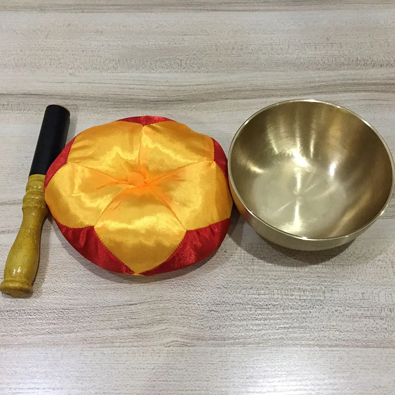 Japanese Copper Singing Bowls with Pillow and Striker, Hand Hammered Chakra Meditation, Buddha Magic