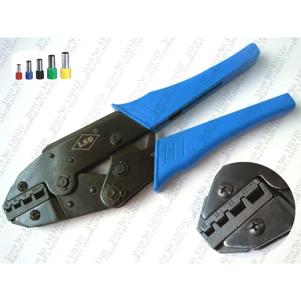 Hand Crimping Tool LS-1035GF bootlace ferrules crimp tool for crimping ferrules 10-35mm2