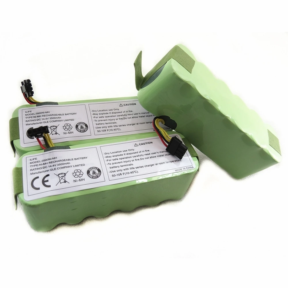 For Ecovacs CR120 Dibea Panda X500 X580 Kk8 Haier Sweeping Robot   14.4V 3500mAh NI-MH Rechargeable Vacuum Cleaner Battery