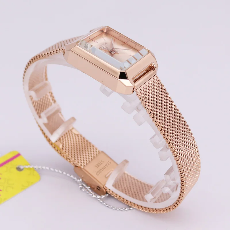 Simple Women's Watch Japan Quartz Hours Fine Fashion Dress Stainless Steel Chain Bracelet Girl Mother Gift Julius Box