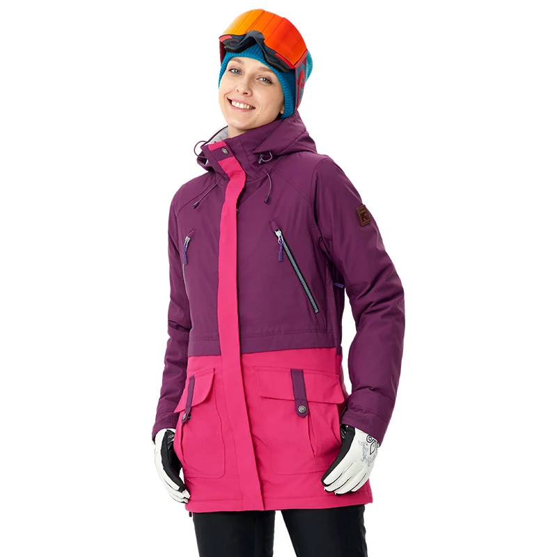 RUNNING RIVER – veste de Snowboard chaude pour femme, vêtement de Sport de plein air, mi-cuisse, de haute qualité, pour l\'hiver, # A8010