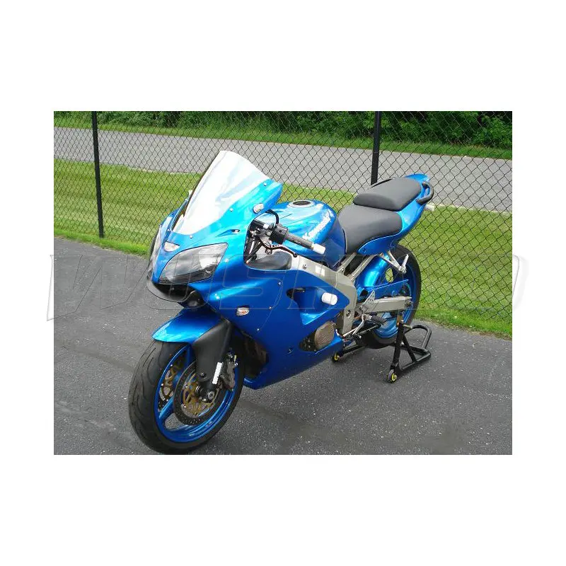 Motorcycle Double Bubble Windshield WindScreen Screen For 2000 2001 2002 Kawasaki Ninja 636 ZX6R ZX-6R ZX 6R Black Iridium