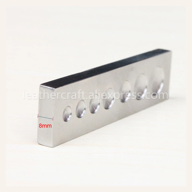 1 stück Edelstahl 7 in Einen Unteren Platte Poppers Druckknopf Nieten Setter Punch Sterben Basis Leder Handwerk DIY hand Werkzeug